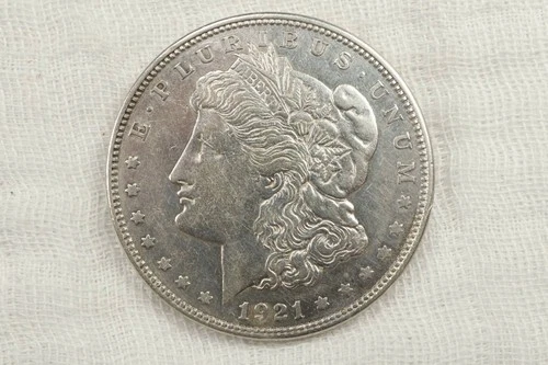 NobleSpirit 1921 D Morgan Silver Dollar AU About Uncirculated