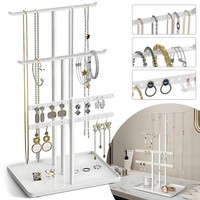 SchmuckstäNder Schmuckhalter Schmuckbaum Organizer Ketten Ohrringe Metall 32Cm