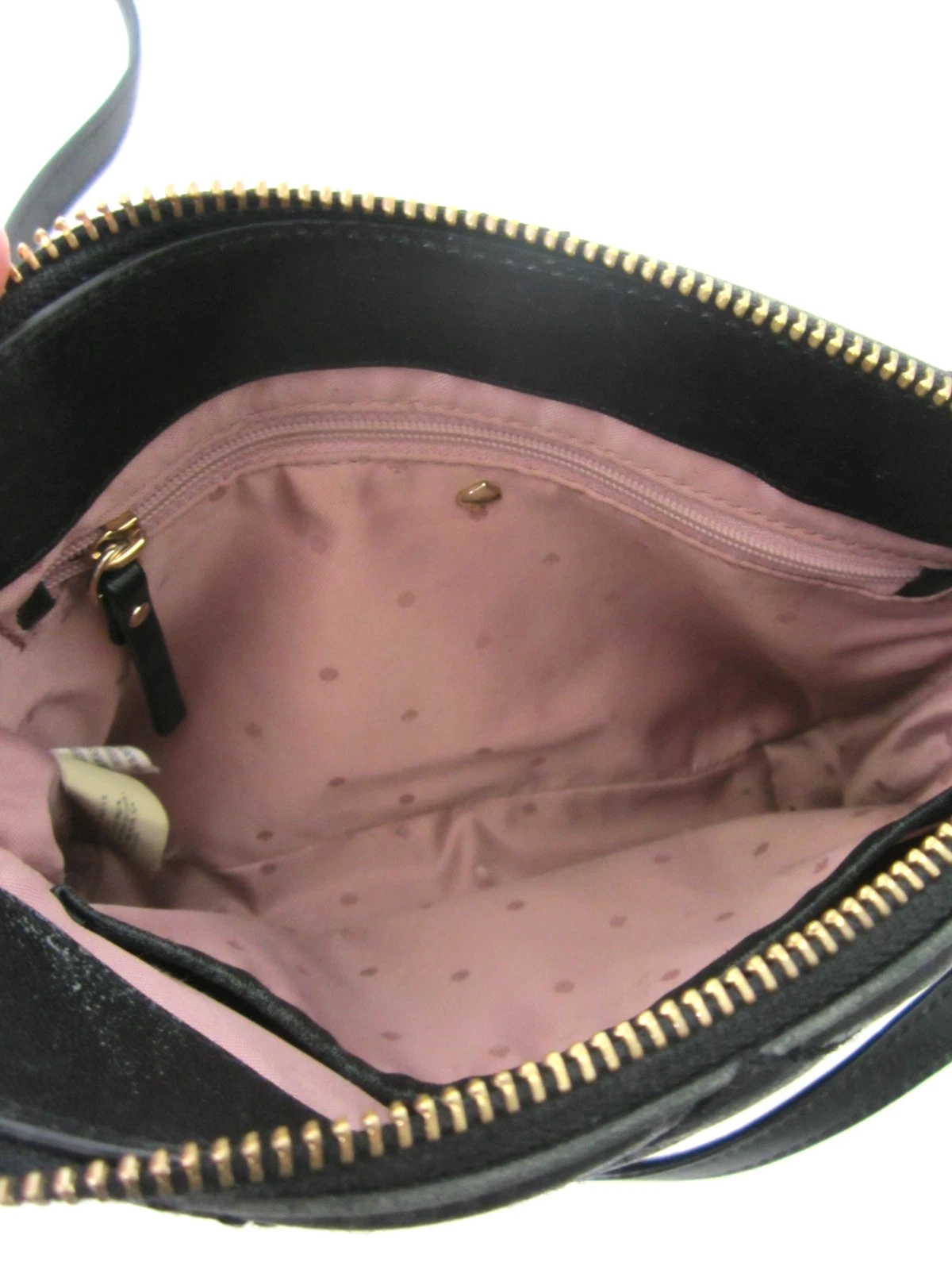 Borsa a tracolla Kate Spade trapuntata tracolla a catena in pelle nera piccola