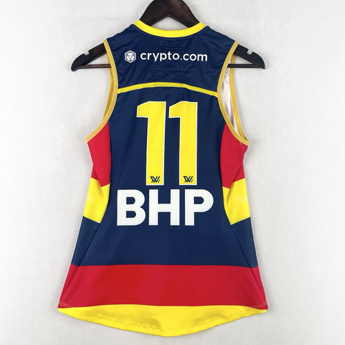 Adelaide Crows 2022 AFLW Player Issue GF Patched Guernsey Jasmine Simmons Signed - Picture 1 of 10