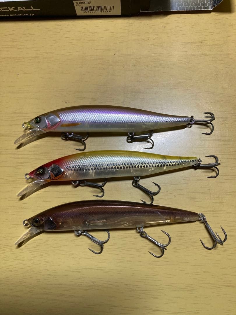 Jackal RV Minnow Set Ghost Wakasagi Jerkbait Minnow Used - Image 2