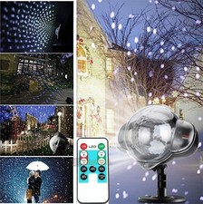 Proyector De Luces Laser De Navidad Para Jardin Copo De Nieve Decoracion Elegant