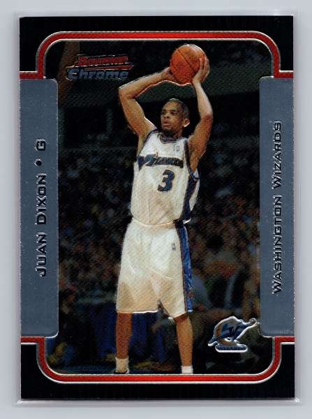2003 Juan Dixon Bowman #31 Chrome Washington Wizards Basketball Topps NM