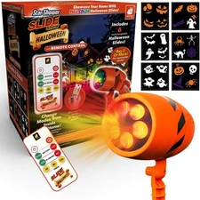 Star Shower Slide Show Halloween Holiday LED Projector, AS SEEN ON TV, Showcase 