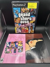 Grand Theft Auto Vice City PlayStation 2 PS2 Black Label CIB Complete w/ Map