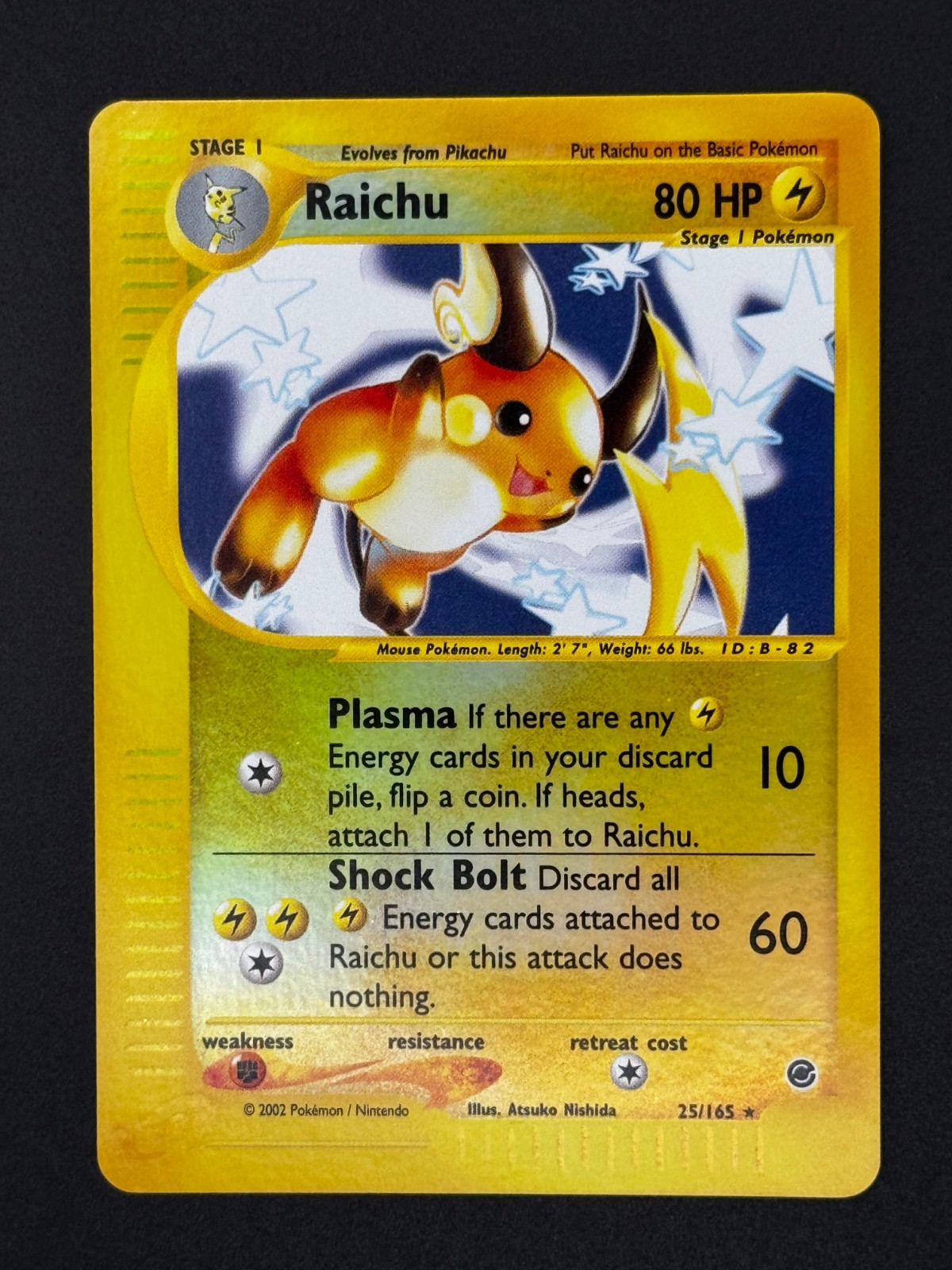 Pokémon TCG: Raichu - Expedition 61/165 Reverse Holo Rare - NM