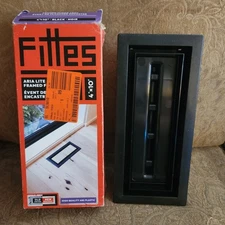 FITTES Aria Lite - Framed Floor Vent 4 In.X10 In. Black