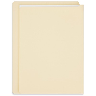 Staples End Tab File Folder Straight Cut Letter Size Manila Reinforced Tab
