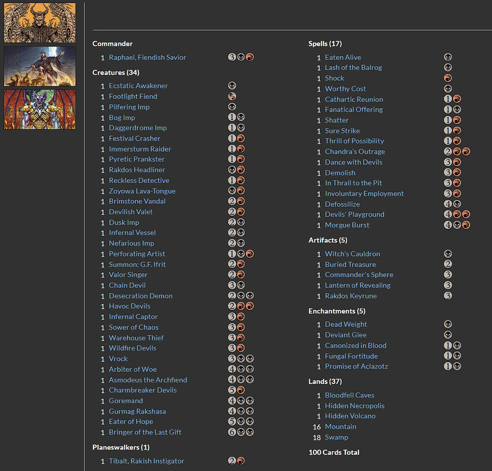 Raphael, Fiendish Savior EDH Commander Deck, Rakdos Devil Beatdown! - Image 2 of 4