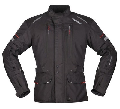 Mens Motorcycle Jacket 6XL - Modeka Striker II 2 Waterproof Textile Black