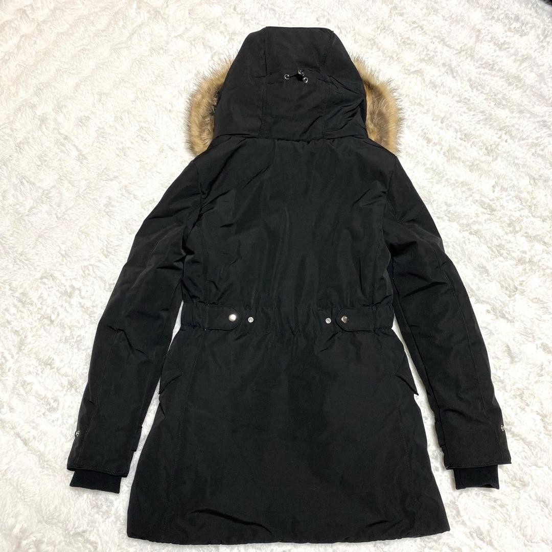ZARA Faux Fur Hooded Winter Parka Black XS (US S) 76cm Excellent thumbnail 4