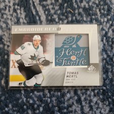 2021-22 UD SP Game Used Tomas Hertl Embroidered In History Patch #35 Sharks