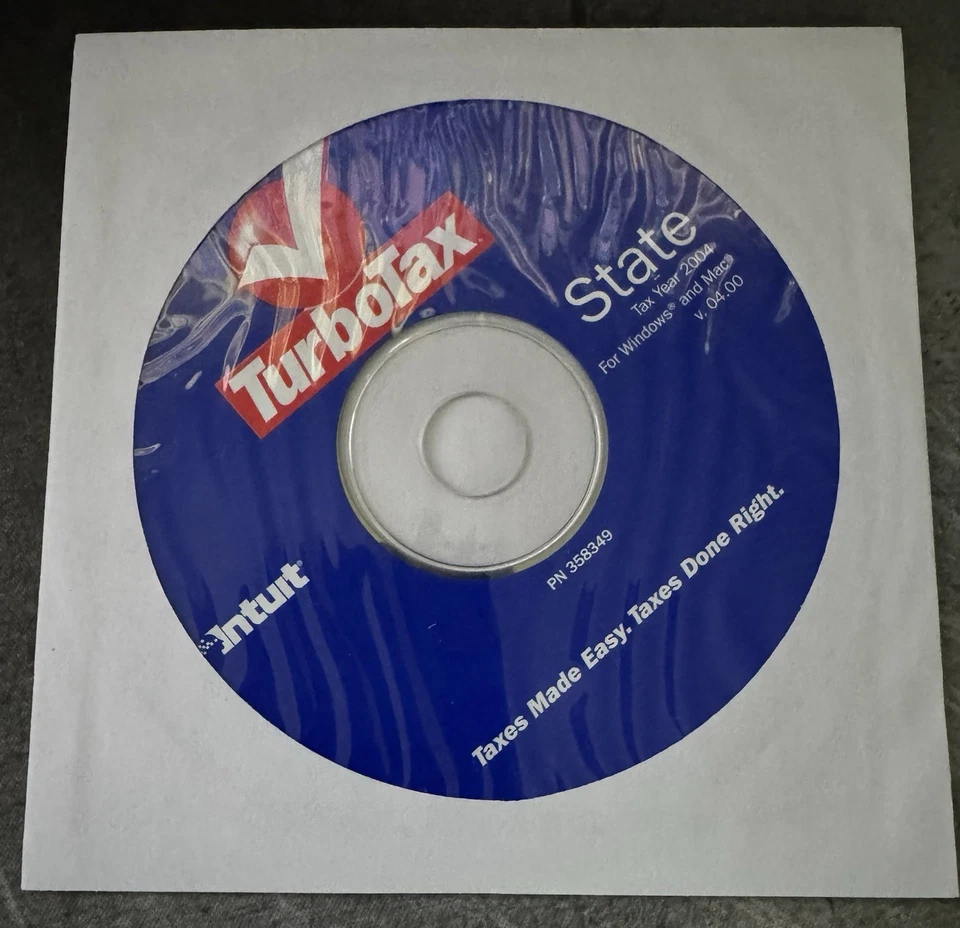 2004 TurboTax Deluxe & State Multi-State  2 CD Discs Only Taxes - Image 2 of 2