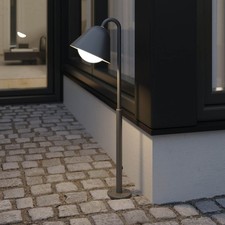 Outdoor Post Light 1 Lamp LED Neutral White Metal Plastic Dark Grey (H)730mm