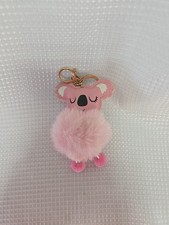 Keychains Fluffy Pom, Hearth, Pom Pendant, Rhinestone Detail, Charm