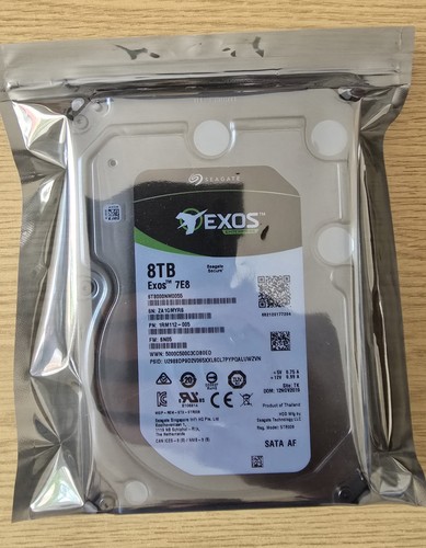 ST8000NM0055 Seagate EXOS 8 To SATA AF HDD 7,2 K tr/min 512e bonne santé - Photo 2/2