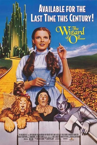 The Wizard Of Oz Movie Poster Vintage 1939 Dorothy Tin Man 12x8in Metal Sign