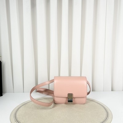 CELINE Classic box Shoulder Bag leather Cherry Blossom Pink ebayAG Auth