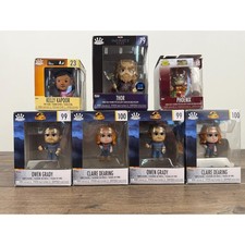 Set of 7 Mini Funko Pops Jurassic World Marvel Zombies The Office Infinity Saga