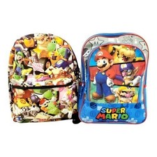 Nintendo Super Mario Mario Kart Backpack Collectible Bookbag Bundle