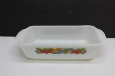 Anchor Hocking Fire King Ovenware Nature's Bounty 1 Qt Loaf Pan Casserole #441