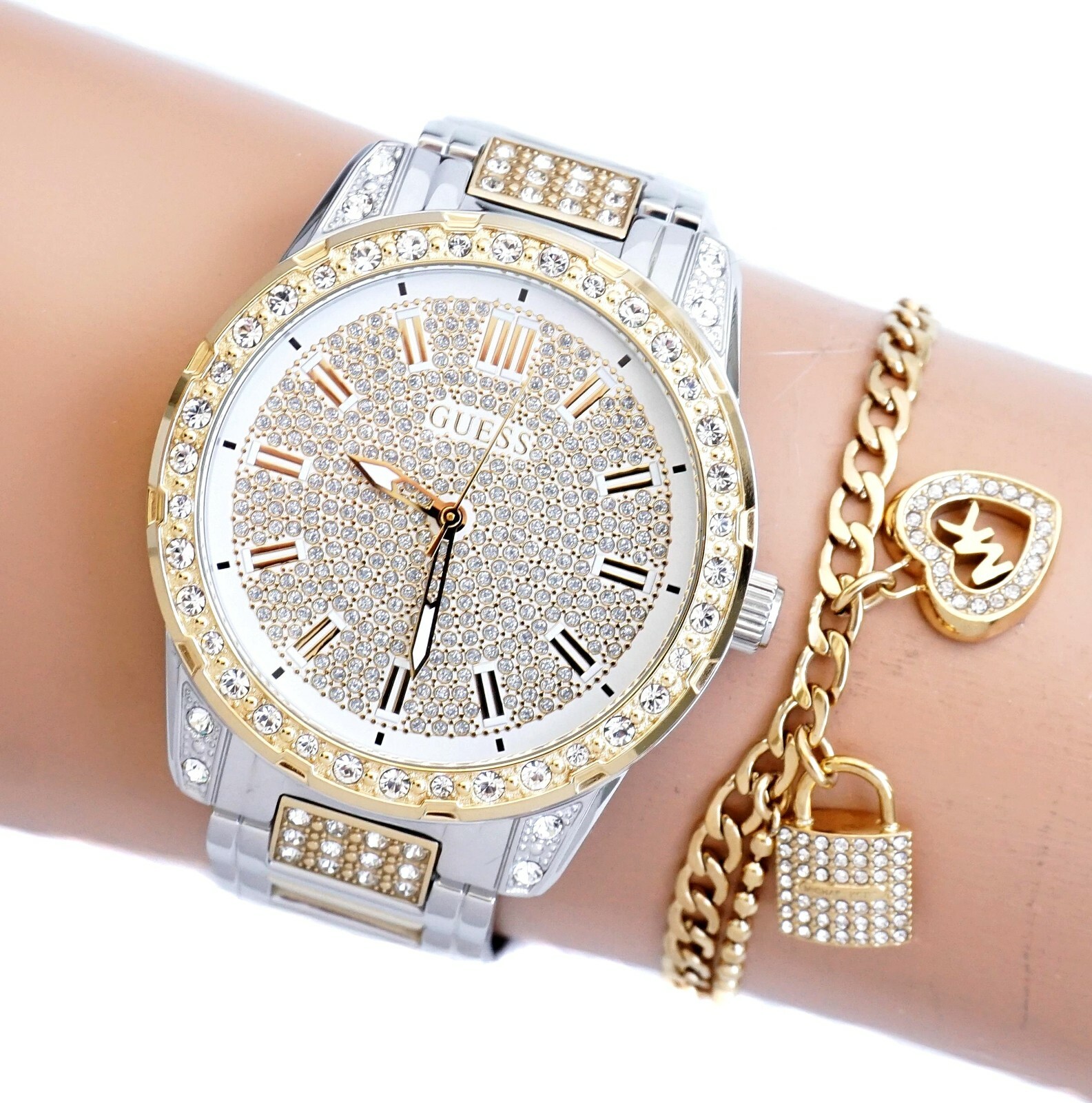 Swarovski Watch Guess Swarovski Uhr Guess Damenuhr Gold Swarovski