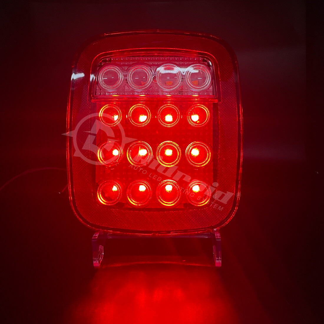 For Jeep Wrangler TJ YJ CJ Smoke LED Tail Lights Backup Brake Reverse Brake Lamp