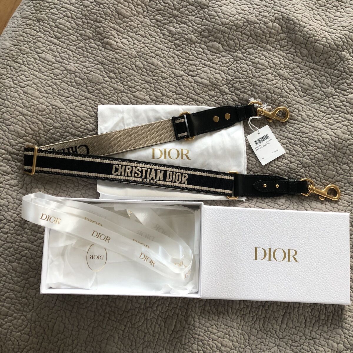 Christian Dior ADJUSTABLE Guitar SHOULDER STRAP WITH RING Christian Dior ADJUSTABLE Guitar SHOULDER STRAP WITH RING