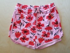 NWT HANNA ANDERSSON PINK POPPIES FLORAL PRINT FRENCH TERRY SHORTS 110 5