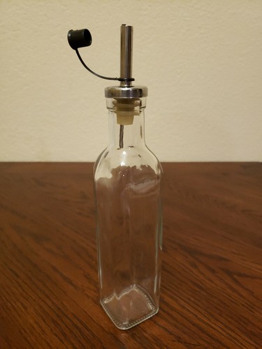 Kitchen Cooking Salad Olive Oil Vinegar Glass Dispenser Bottle 8 Oz