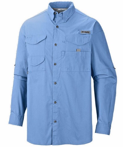 NEW COLUMBIA Men’s PFG Bonehead Long Sleeve Shirt Fishing/Hiking Poplin Cotton - Picture 25 of 39