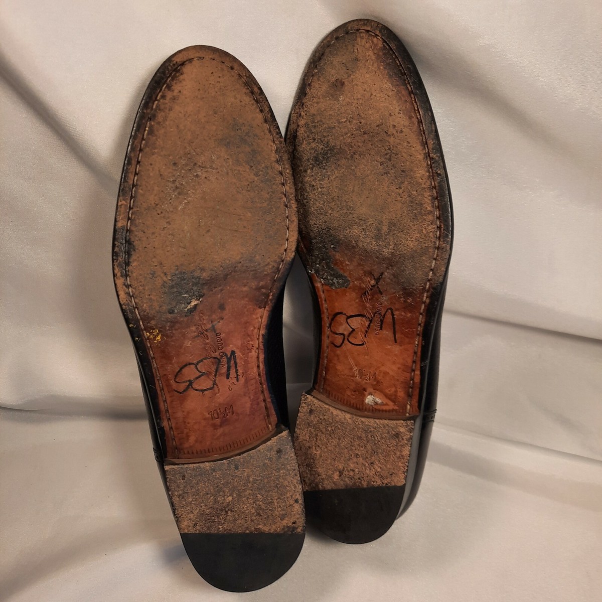MEZLAN HAVANA Black Leather Tassel Loafers Shoes Mens US  display picture 2
