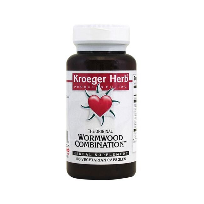 Kroeger Herb Wormwood Комбинация 100 растительных капсул