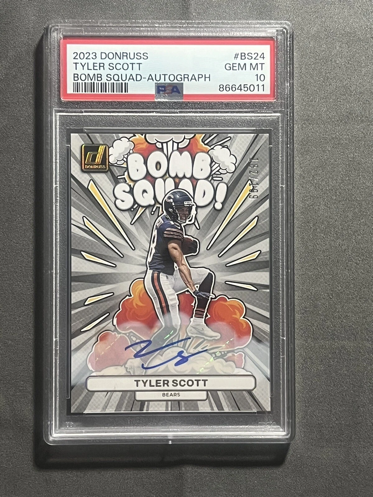 Tyler Scott Panini Donruss Bomb Squad #BS24 Autograph