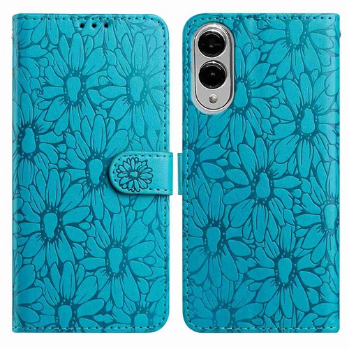 For ZTE Blade A53 Pro A34 A54 A33S Flower Embossed Wallet Case Phone Case Cover - Picture 2 of 21