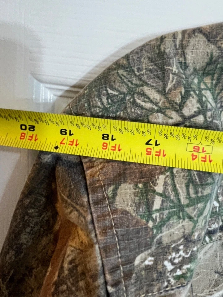 Camisa de caça camuflada ScentBlocker masculina M S3 borda de árvore real manga longa botão para baixo - Imagem 3 de 4