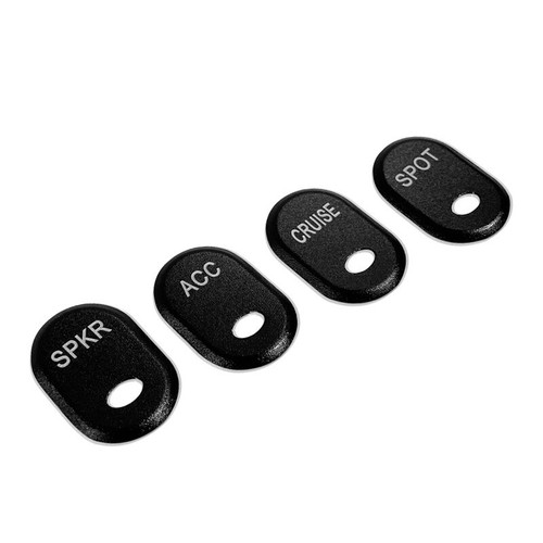 Brushed Rocker Panel Switch Cover Buttons Cap Motorcycle For Harley Road Glide - Picture 3 of 6