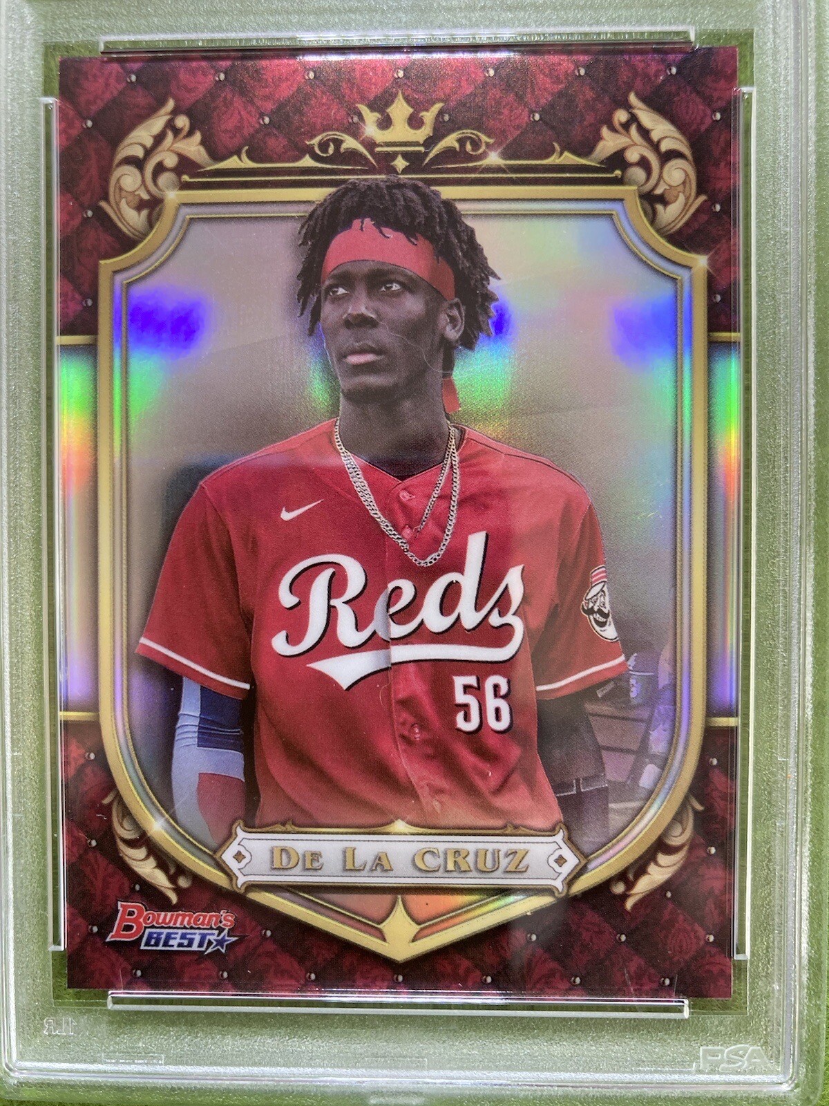 Elly De La Cruz REFRACTOR ROOKIE CARD PSA 9 RC 2022 Bowman's Best MAKE AN OFFER view 3