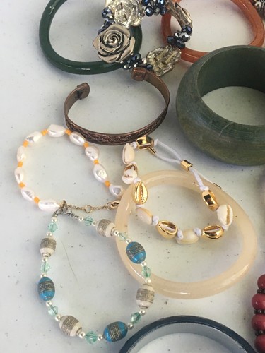 Mix Lot of Bracelets Women’s Jewelry Accessories Assorted Sizes Styles Colors - Picture 11 of 14