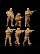 3D Printed 1/72 Modern Special Mercenary Squad 6 Person Soldier Model