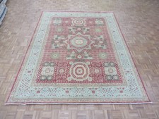8'11 X 11'8 Hand Knotted Rust Red Mamluk Fine Oriental Rug G4332