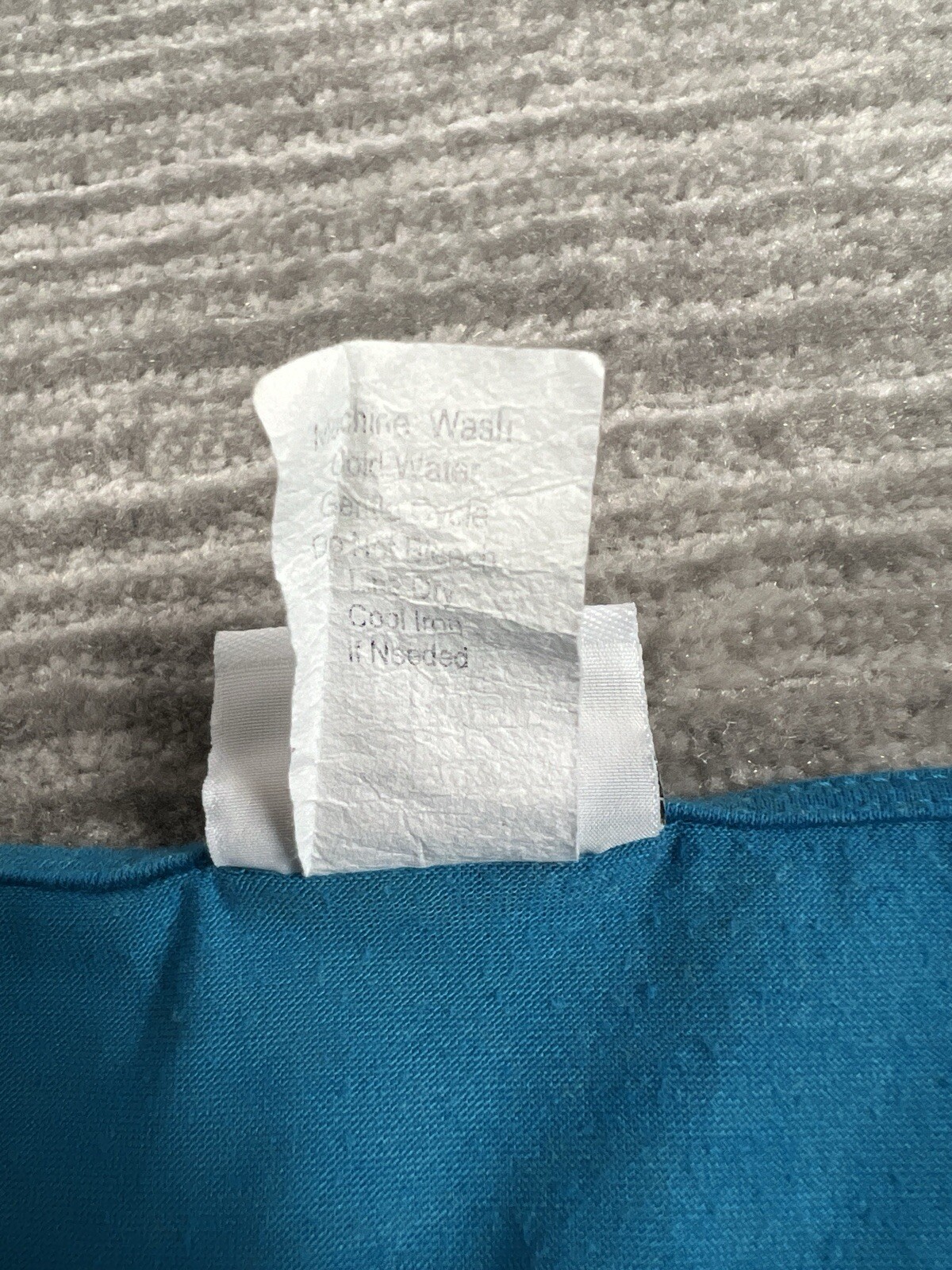 Collections Etc Top Womens 2XL XXL Blue 3/4 Sleeve Made in USA Polyester Blend