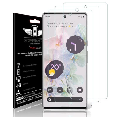TECHGEAR (TPU) FULL COVERAGE Screen Protector Covers for Google Pixel 7 Pro 5G