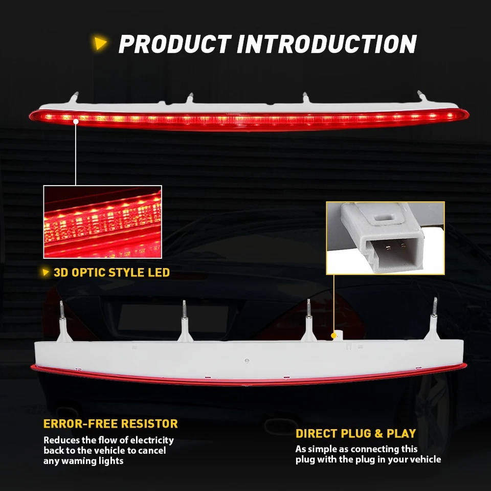 Tercera luz de freno roja 2007-2013 para BMW Serie 1 E82 E88 128i 135i Tercera lámpara Foto 4 de 4