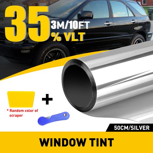Uncut Window Tint VLT Film Heat Reduce Block Shade Blackout Mirror Home Office - Picture 21 of 22