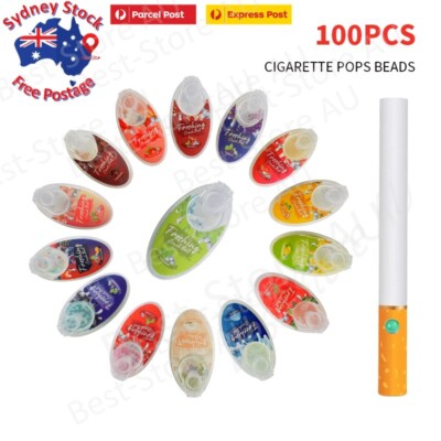 Cigarette beads Pops Explosion Mix Fruit Flavor Menthol Capsule Filter  Bruli AU