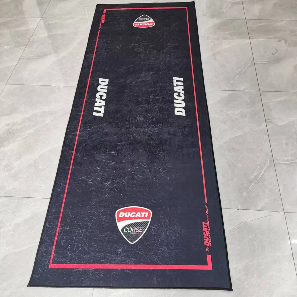 For Ducati Motorcycle Garage Pit Mat Workshop showroom Carpet Floor Mat Antislip - Image 2 of 4