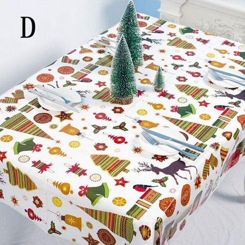 Christmas Tablecloth Waterproof Oilproof Disposable Table Cover Party Decor DIY - Picture 15 of 17