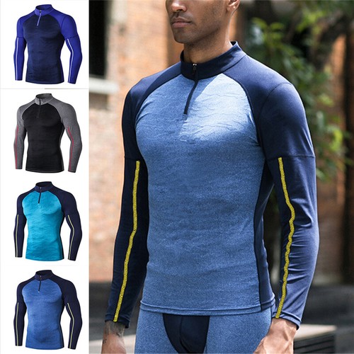 Men's Long Sleeve Half Zip Raglan 