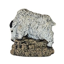 Cold Bronze Cast Mountain Goat Figurine Hand-Painted By Marsha A. Richardson